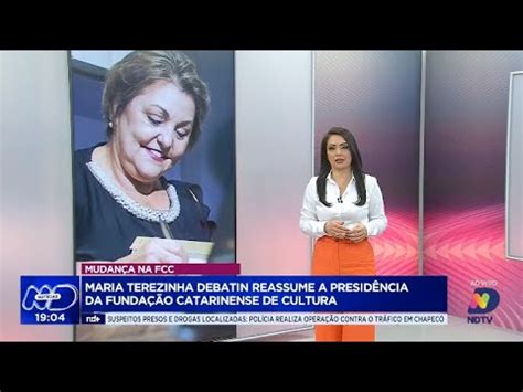 Maria Terezinha Debatin Reassume Presid Ncia Da Funda O Catarinense De