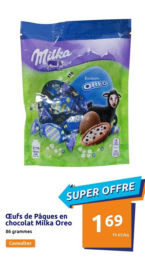 Promo Oeufs De P Ques En Chocolat Milka Oreo Chez Action Icatalogue Fr