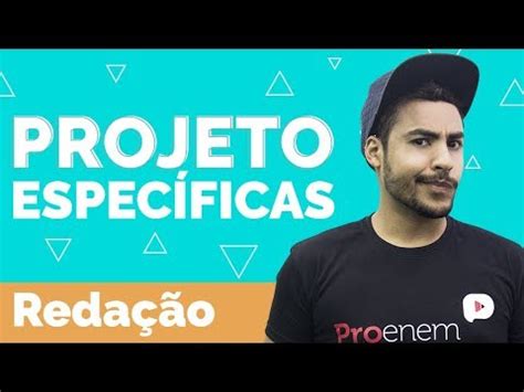 Projeto Espec Ficas Reda O Prof Romulo Bolivar Youtube