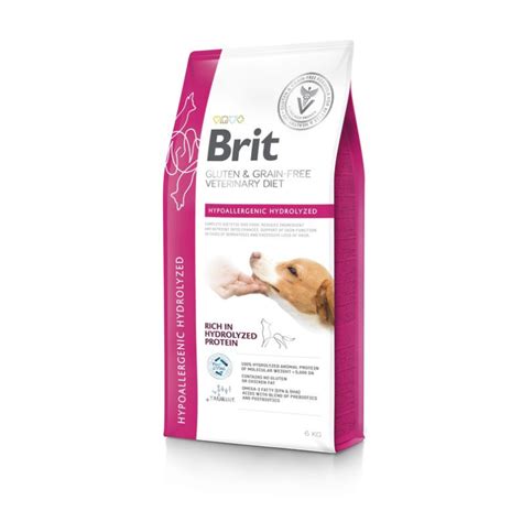 brit gf veterinary diets hypoallergenic hydrolyzed  perros