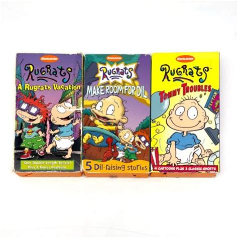 Rugrats Vhs Lot Of Make Room For Dil A Rugrats Vacation Tommy