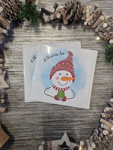 Snowman Christmas Card - tribeartstudio.ie