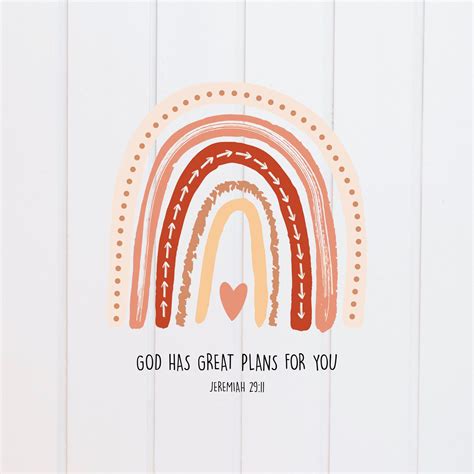 Png File God Has Great Plans For You Rainbow Png Scripture Designs