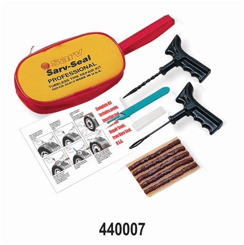 Sarv Seal Tubeless Tyre Puncture Repair Kit Sarv