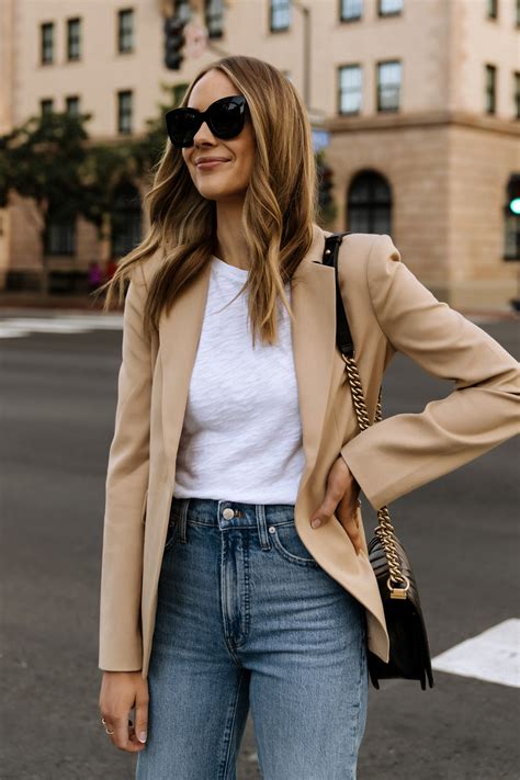 10 Ways To Wear A Tan Blazer For Spring Fashion Jackson