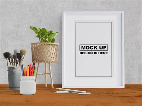 Premium PSD | Photo frame 3d mockup artwork frame mockup psd mockup