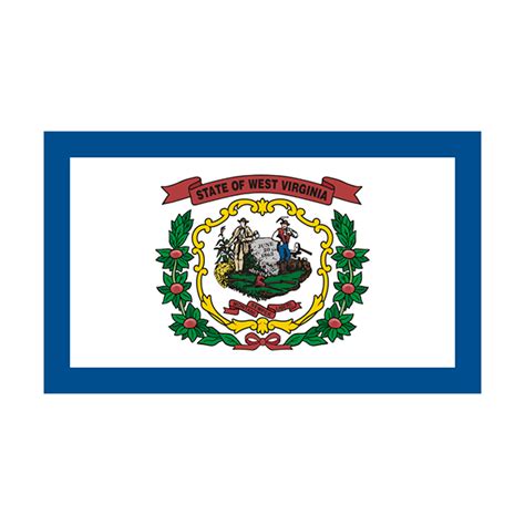 West Virginia State Flag WV Vinyl Sticker Decal - Rotten Remains