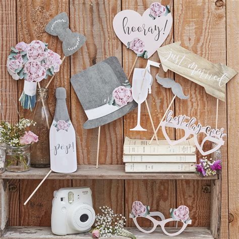 Rustic Wedding Photo Props Wedding Photo Booth Selfie Props Etsy