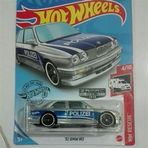 Hot Wheels Bmw M Polizei Zamac Hw Rescue Birthday Gift Rare Miniature Collectable Model Toy