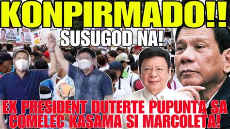 PDP TEAM LIVE COMELEC CONFIRM TATAY DIGONG PUPUNTA KASAMA SI RODANTE