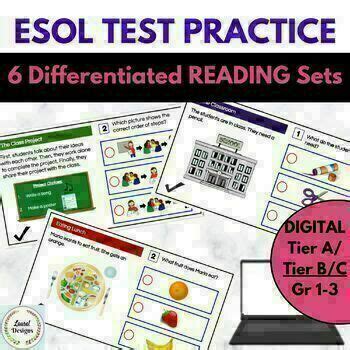 esol esl grades   reading test practice standardized test practice