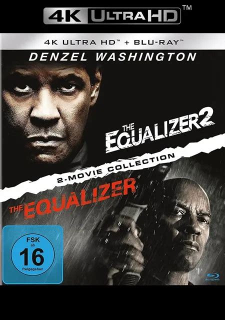 THE EQUALIZER Teil 1 2 Denzel Washington 4K Ultra HD Blu Ray