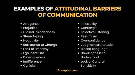 Attitudinal Barriers Of Communication 19 Examples How To Overcome