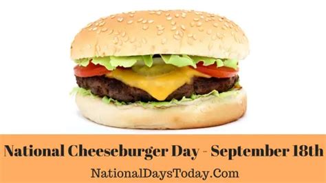 National Cheeseburger Day 2023 - Things You Should Know!