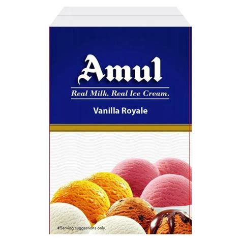 Amul Vanilla Royale Ice Cream 5 L Carton Jiomart