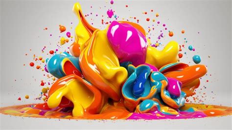 Premium Photo | Colorful paint splash