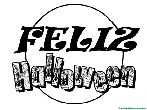 Feliz Halloween Dibujos Halloween Para Colorear Primaria Web Del