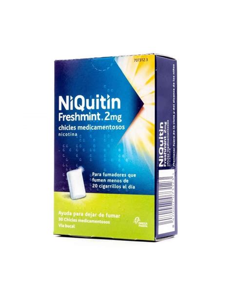 NIQUITIN MINT 2 Mg 30 CHICLES MEDICAMENTOSOS