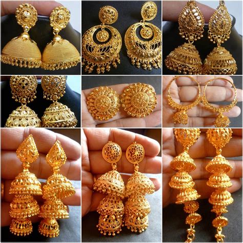 Pure Gold Earrings Designs With Price