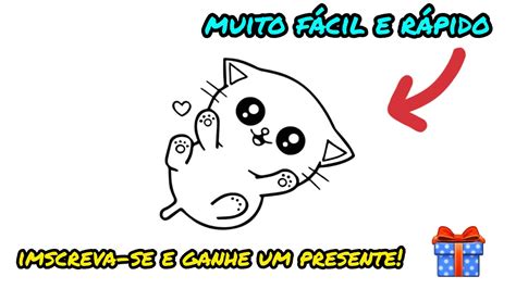 Como Desenhar Um Gato Kawaii Passo A Passo How To Draw A Cat Step By Step Youtube