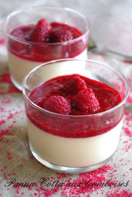 Panna Cotta Au Coulis De Framboises Recette Panacotta Coulis