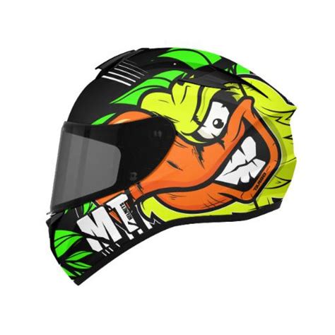 Casco Mt Targo Truck A Amarillo Fluor Brillo Cascos De Moto