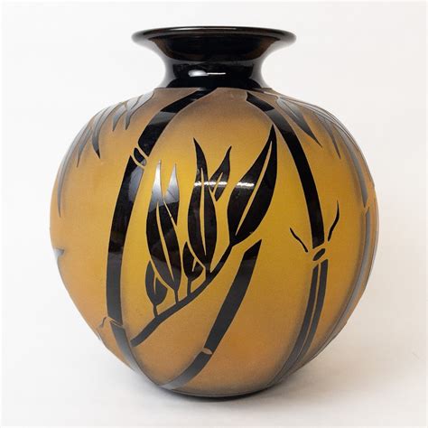 Correia Limited Edition Etched Bamboo Vase