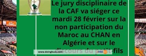 Chan La Caf Ouvre Une Enqu Te Qui Concerne Alg Rie Maroc Et