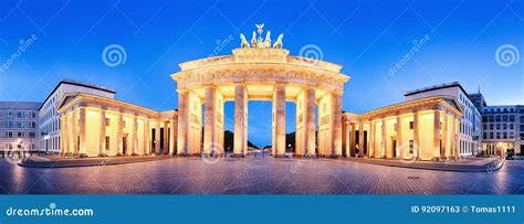 Brandenburger Tor Brandenburg Gate Panorama Famous Landmark I