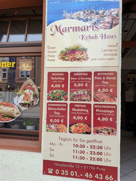 Speisekarte Von Marmaris Kebap House Pirna