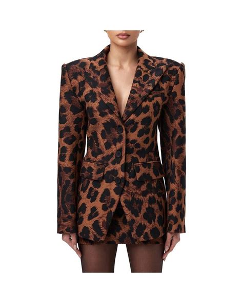 Naked Wardrobe Fitted Blazer In Brown Lyst