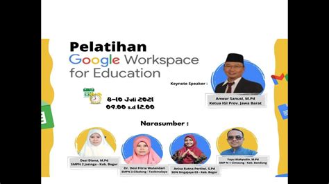 PELATIHAN GOOGLE WORKSPACE FOR EDUCATION YouTube