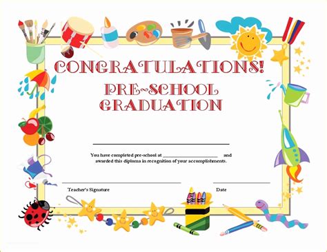 Free Graduation Certificate Template Of Templates Clipart School ...