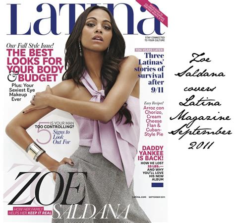 Zoe Saldana Covers Latina Magazine September Emily Jane Johnston