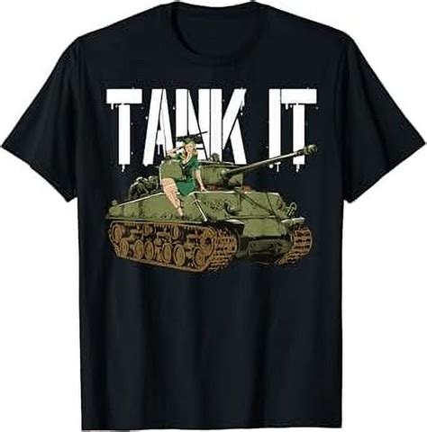 Hot Trending T Shirt With Tank It Pinup Girl And Army Tank For Military Boy T Shirt Design