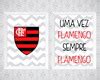 Kit Quadros Time Flamengo Futebol X Cm Elo