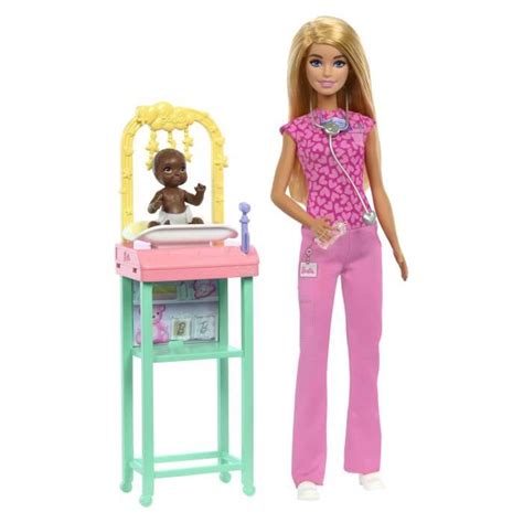 Barbie Coffret Barbie P Diatre Poup E Blonde Et Poup E B B Ans Jcr Cdiscount Jeux