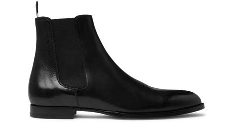 Celine Homme Leather Chelsea Boots In Black For Men Lyst