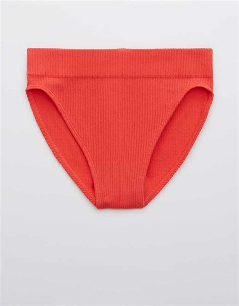 Aerie Ribbed Seamless High Cut Bikini Underwear S Trends Bikini