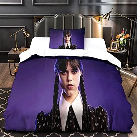 Housse De Couette Mercredi Addams Style 135x200 Cm HoussesCouette