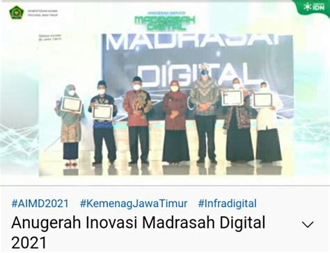 Anugerah Inovasi Madrasah Digital Jawa Timur Tahun