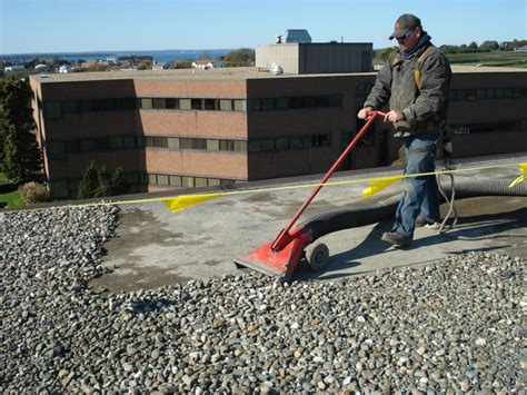 Roof Process Stone Ballast Removal