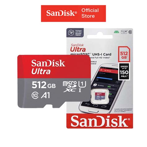 Thẻ nhớ MicroSDXC SanDisk Ultra A1 512GB 150MB s SDSQUAC 512G GN6MN