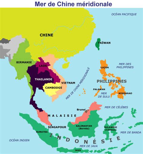 la mer de chine meridionale locean arctique approche