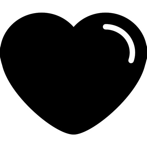 Heart Shape Rounded Edges Variant With White Details Vector Svg Icon