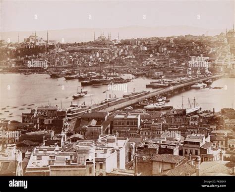 Guillaume Berggren Panorama Of Constantinople S Fold Stock