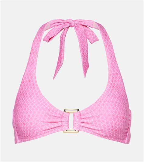 Guana Island Rectangle Bikini Top In Pink Heidi Klein Mytheresa