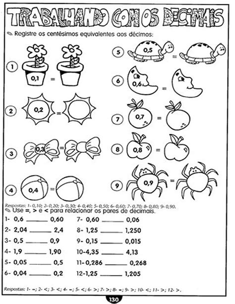 20 Atividades Com Números Decimais Para Imprimir Online Cursos Gratuitos Adjetivos