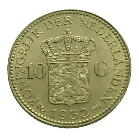 Netherlands 10 Gulden 1932 Wilhelmina Catawiki