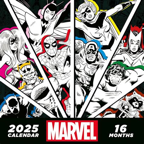 Marvel 2025 Square Calendar : Amazon.in: Books